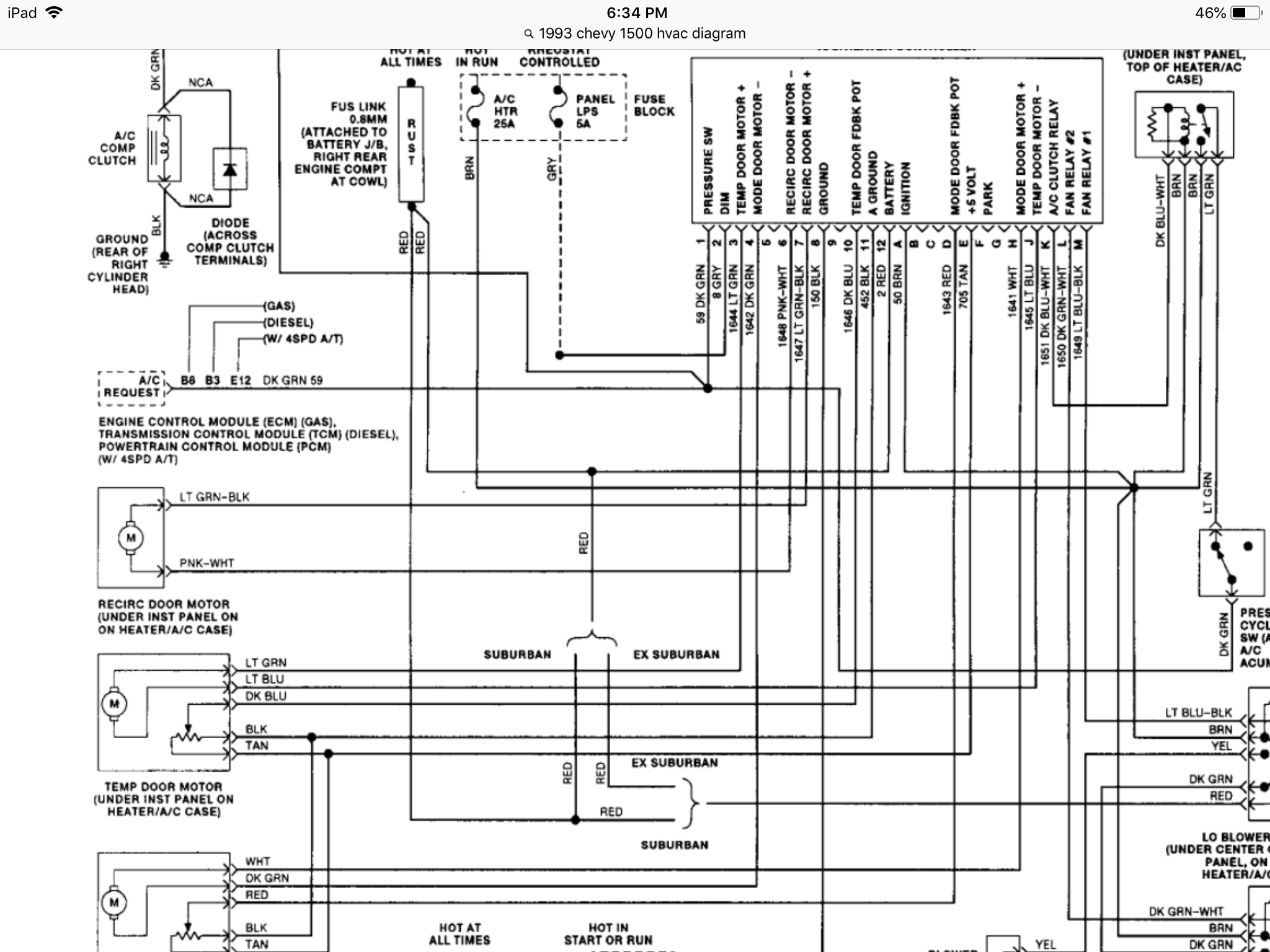 compressor wiring | GBodyForum - 1978-1988 General Motors A/G-Body Community  1993 Chevy Silverado Starter Wiring Diagram    GBodyForum