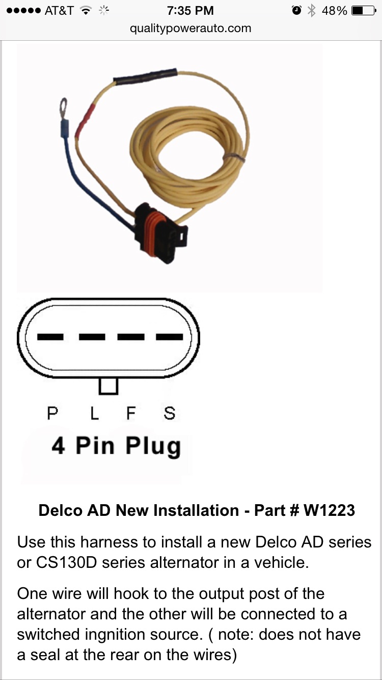 3 Wire Alternator Wiring Diagram from gbodyforum.com