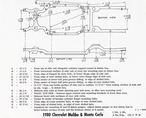 Frame Specs - GBodyForum - '78-'88 General Motors A/G-Body Community