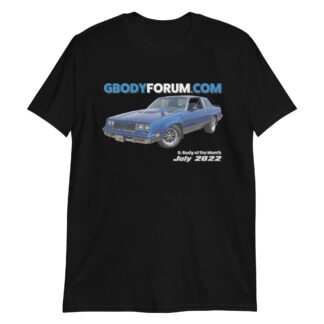 Oldsmobile Cutlass T-Shirt, July 2022 G-Body of the Month